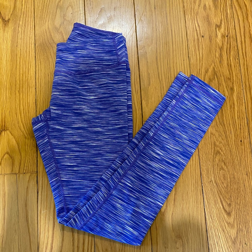 Blue stripped Zella Leggings